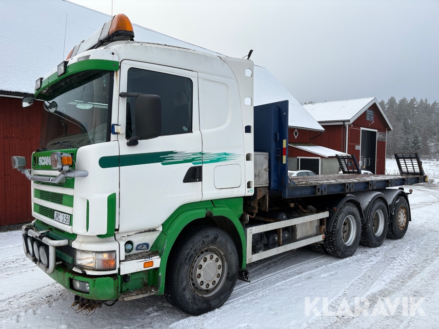 Lastväxlare Scania R144 8x4 maskinflak