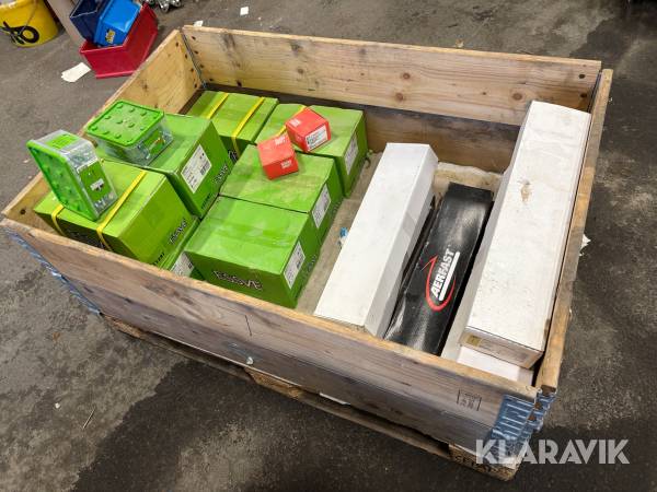 Pall med betongskruv och bandad skruv