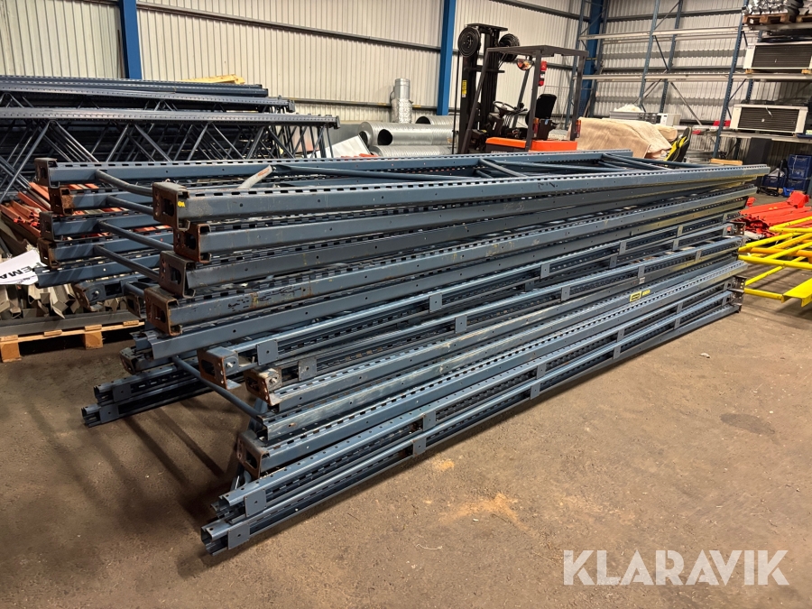 Pallställage Atlas Copco 14 gavlar ca 35 balkar och 18 inlägg