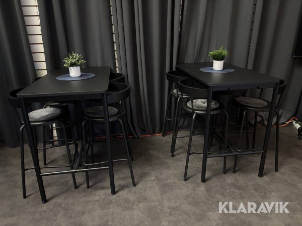 Barbord och stolar Ikea 2st bord med 8st stolar
