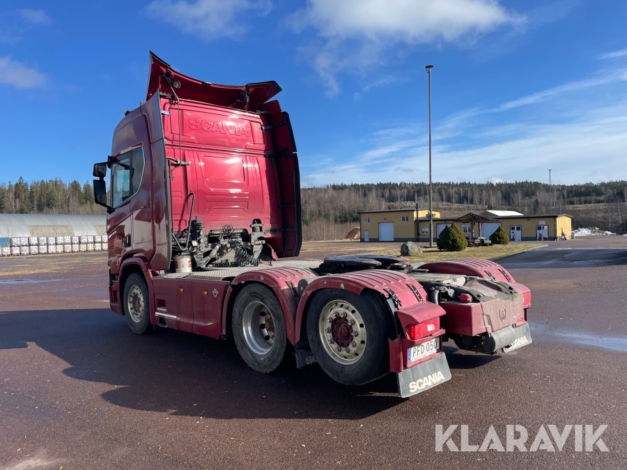 Dragbil Scania R520, Eda, Klaravik auktioner