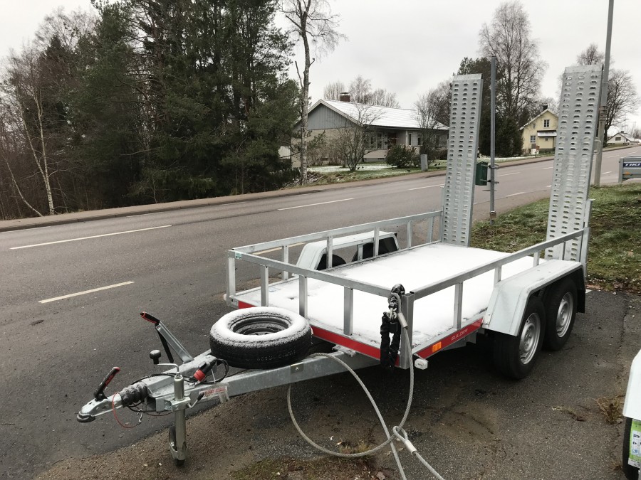 Maskintrailer för Minigrävare
