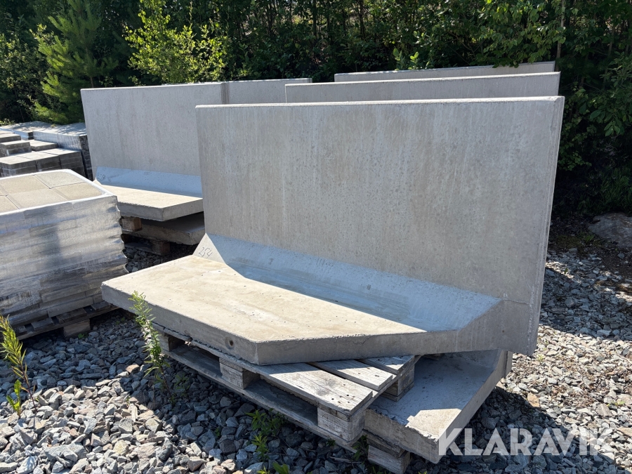 L-stöd 1000 x 2000 10 st Vinninga cement Gerade