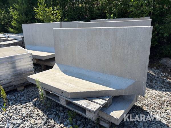 L-stöd 1000 x 2000 10 st Vinninga cement Gerade