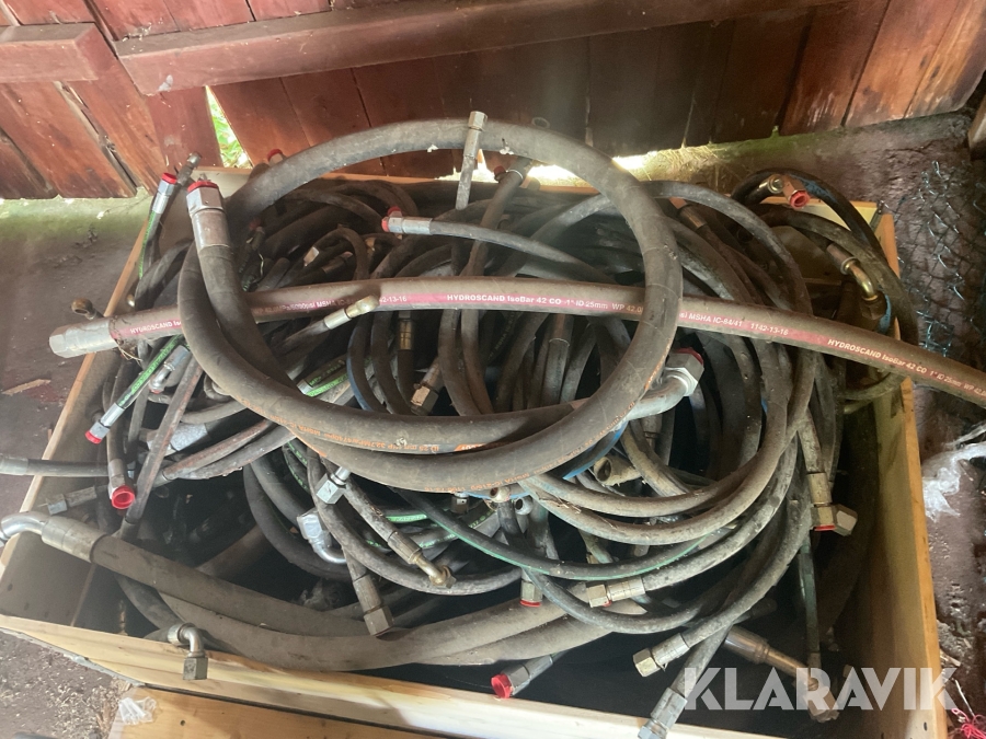 Blandpall med hydraulslang