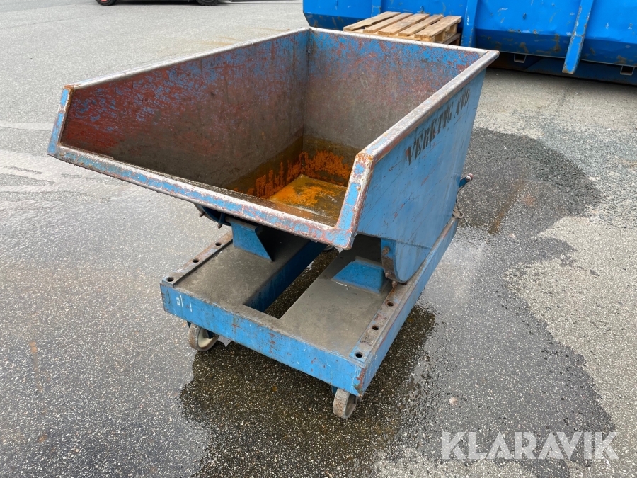 Tippcontainer   med hjul