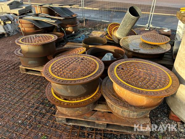 Brunnsbetäckningar ca 20 st