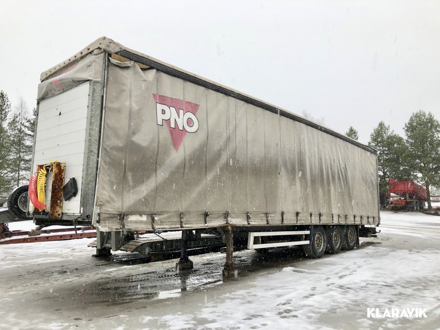 Lastbilstrailer 3 - axlad Schmitz SO1 SCS 24/L-13 med kapell