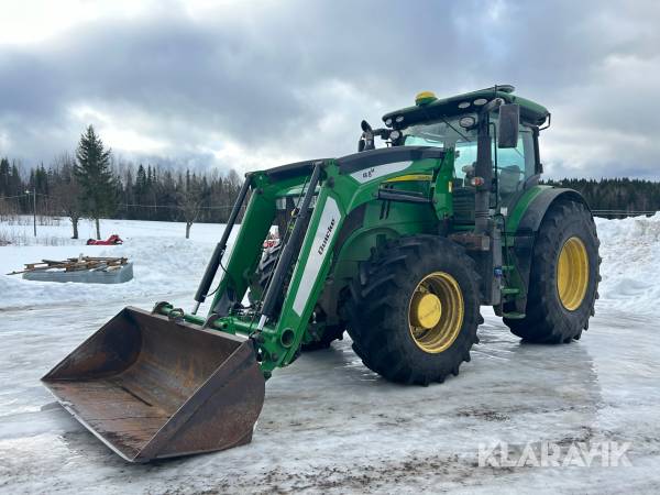 Traktor John Deere 7310R med lastare