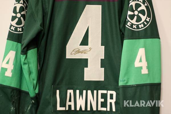 Oscar Lawner #4 i Färjestad BK – använd matchtröja 2022/23