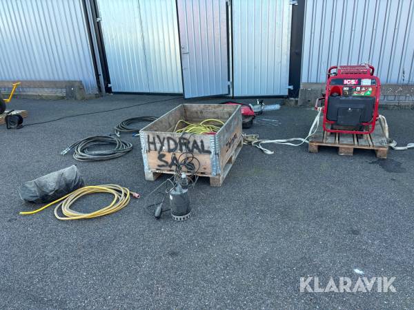 Hydraulverk och betongsåg ICS med tillbehör