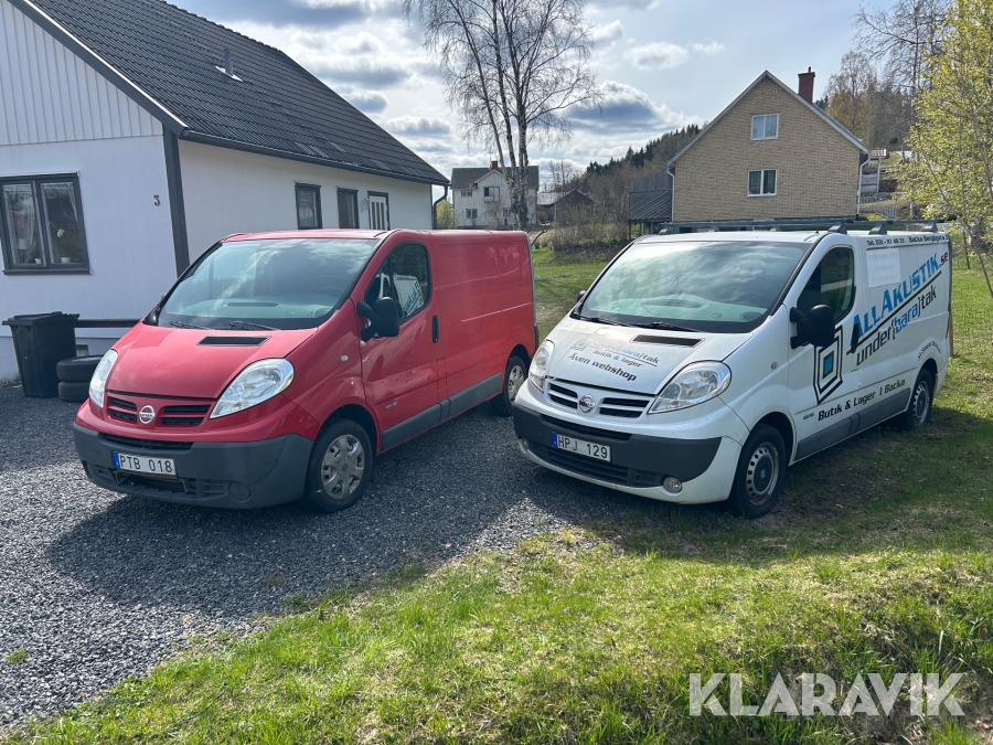 Skåpbilar Nissan Primastar 2 st