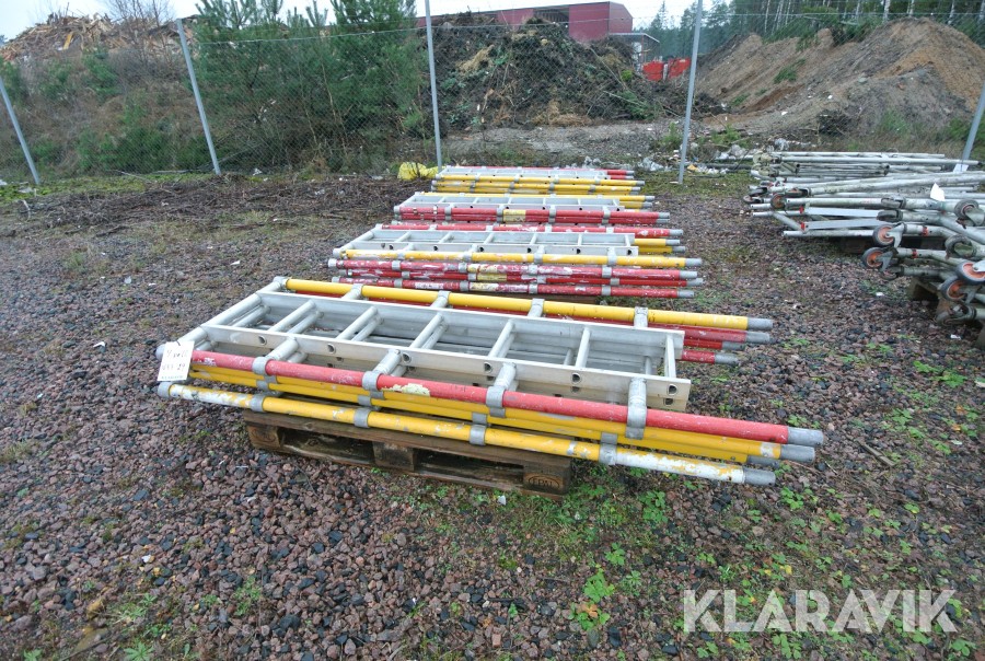 Stegramar lättmetallställning 16st Instant ZipUp Smal med stege