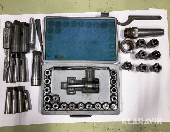 Cyldindrisk hylschuck, konisk hylschuck och diverse morsekonor