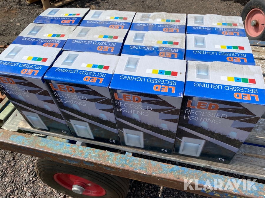 Belysning LED 12 st för trall / vägg