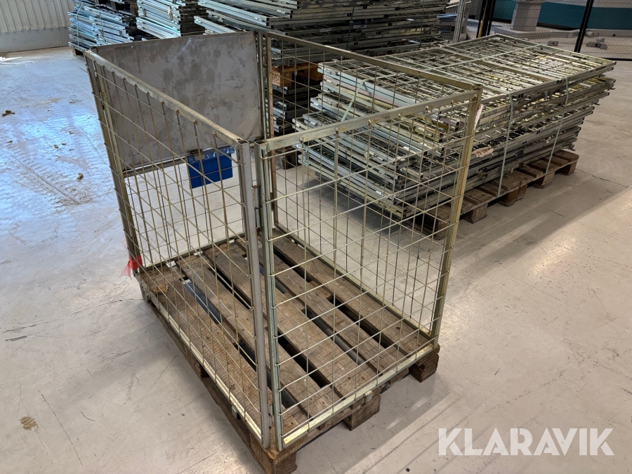 Pallcontainer 1200x800x1000 1m3 15st