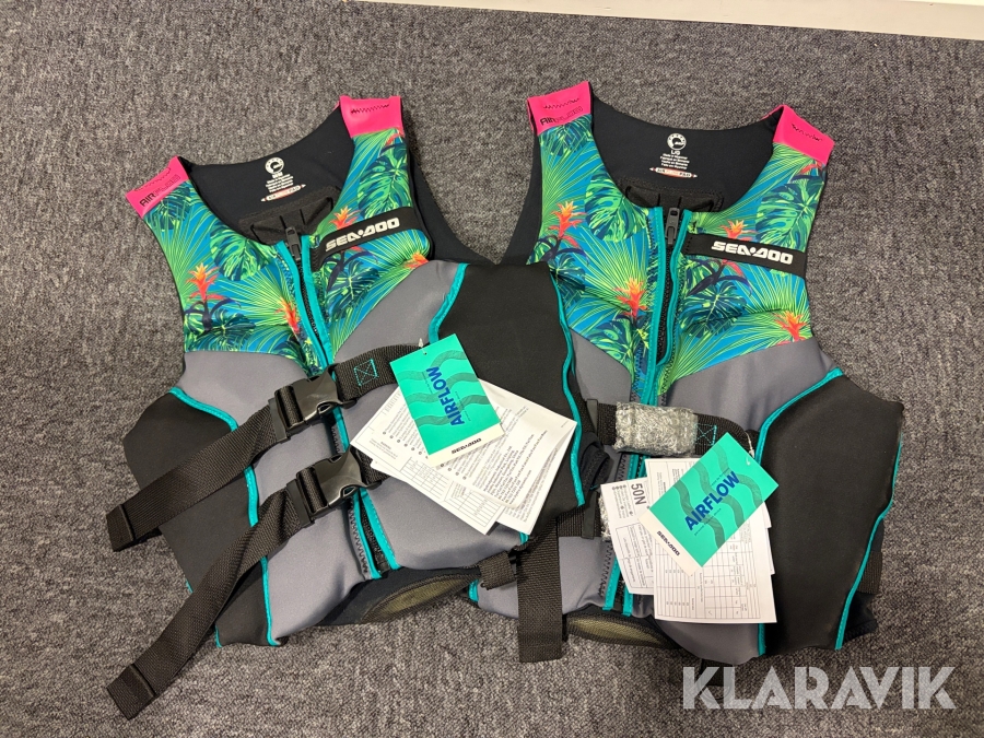 Flytvästar Sea-Doo stl. M/L 2 st