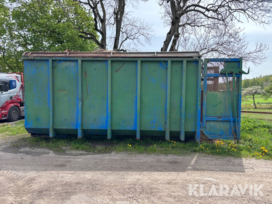 Containerflak 38 kubik med rak