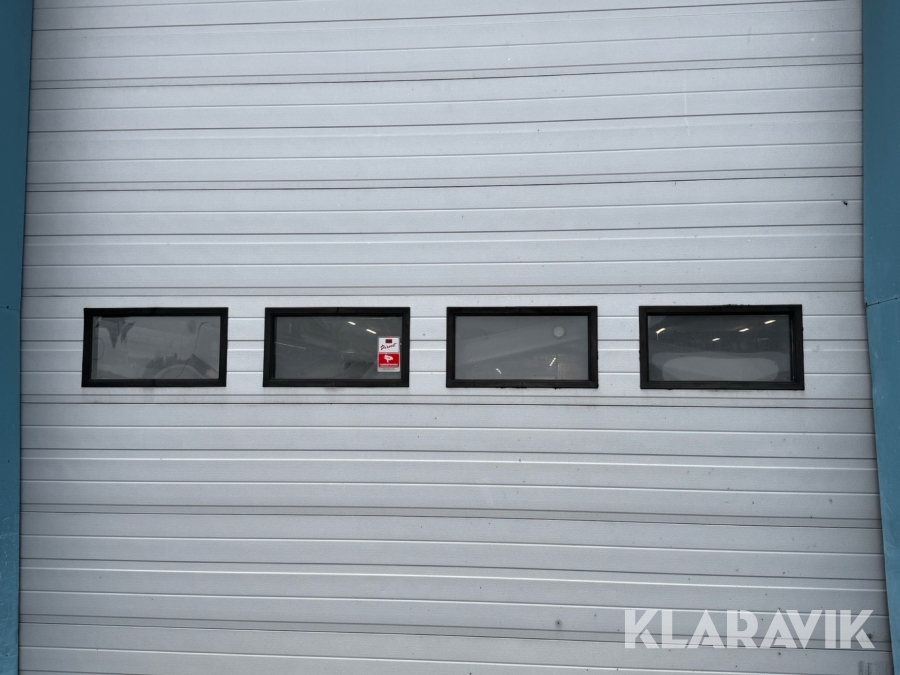 Verkstadsport Crawford isolerad, elstyrd