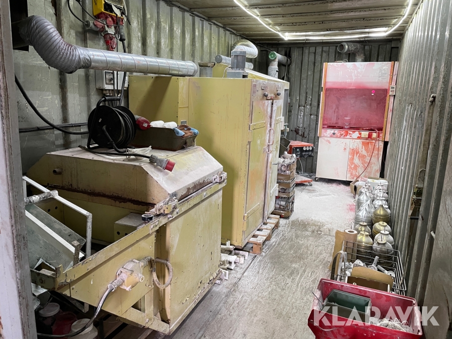 Pulverlackering i container Elektro Helios