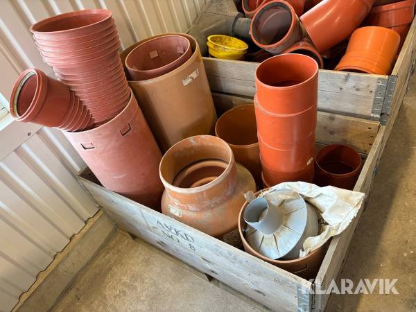 Diverse PP-rör och muffar