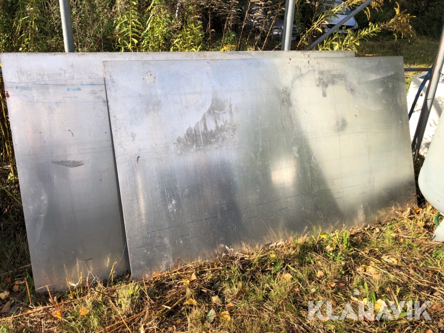 Aluminiumplåtar 2 st