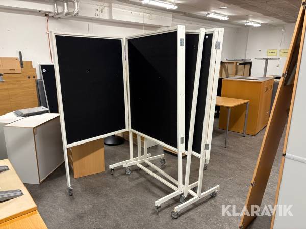Anslagstavlor 2 st Tabula på hjul
