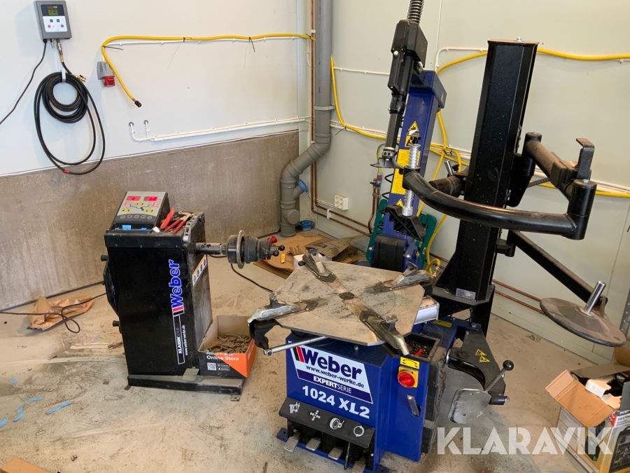 Däckmaskin och balanseringsmaskin Weber 1024 xl2