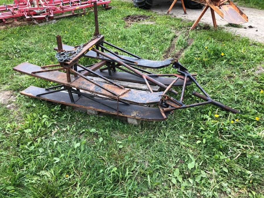 Tvådelad timmersläde