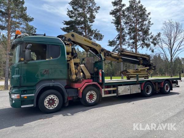 Bodbil Scania R420 8X2 med Palfinger PK74002