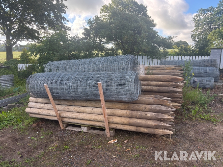 Viltstängsel med stolpar 550m