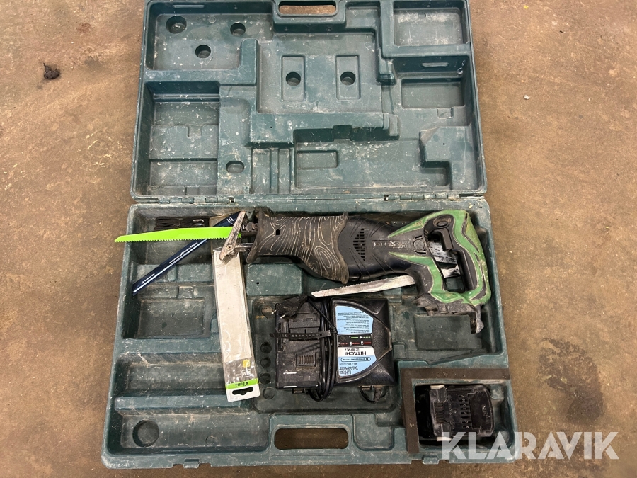 Tigersåg Hitachi med batteri och laddare