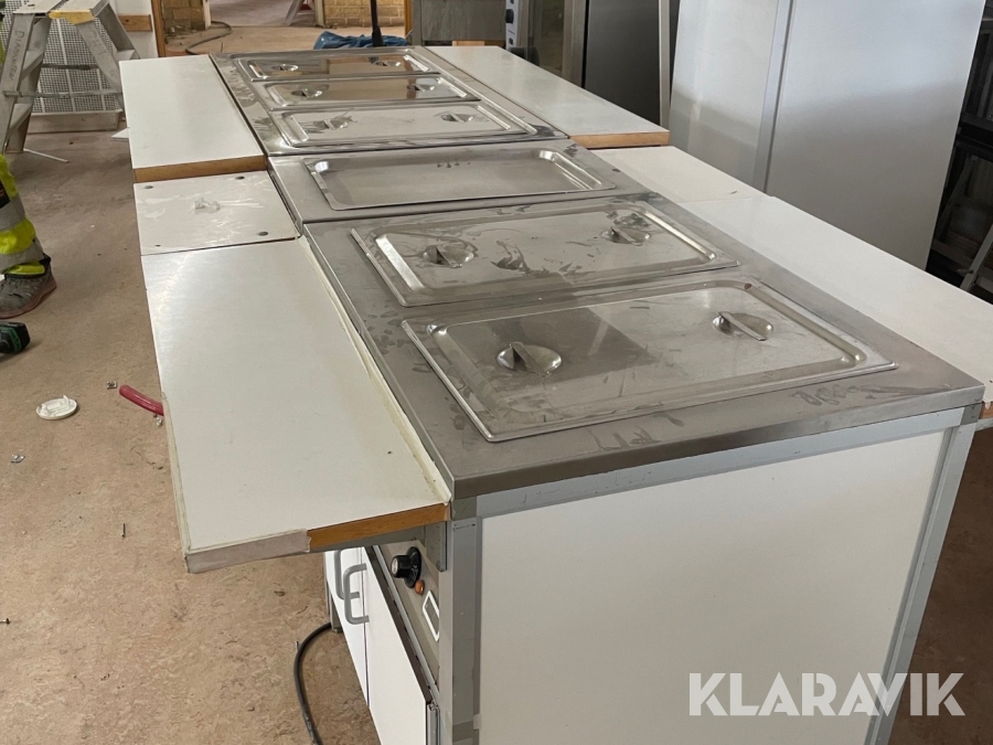 Serveringsvagnar för restaurang/storkök, 5 delar