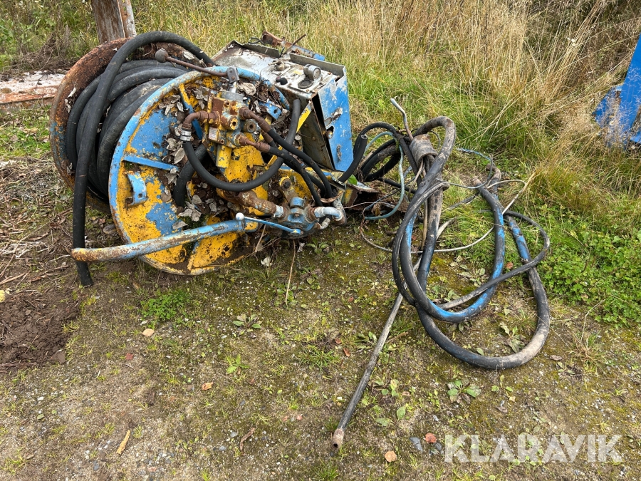 Slangvinda till veteranspolbil