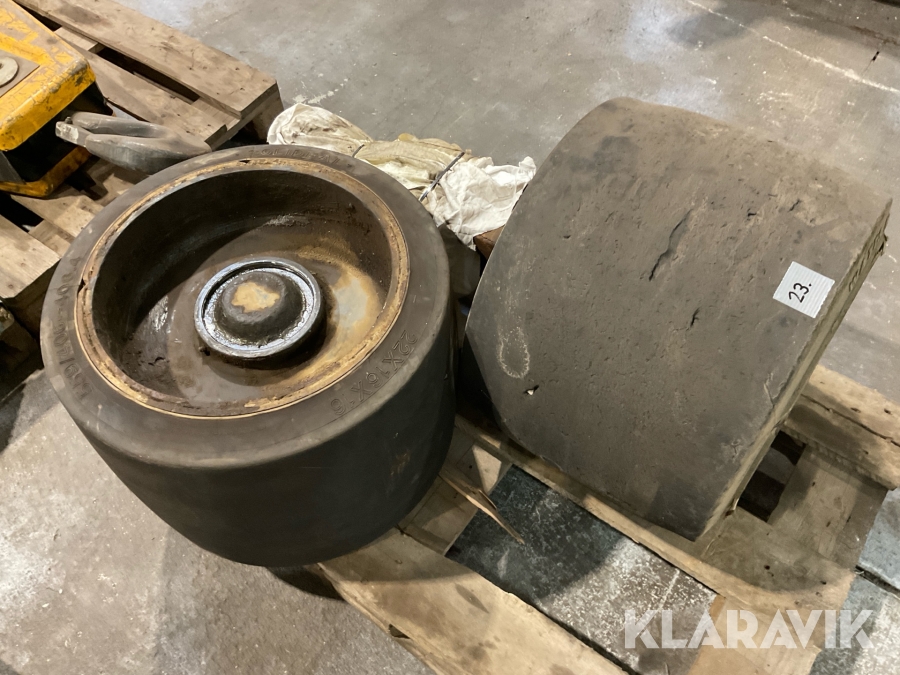 Massiva hjul Solideal 22x16x16 2st