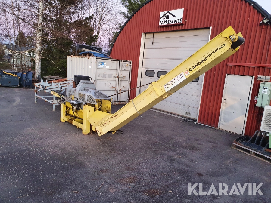 Vedmaskin med matarbord Gandini Meccanica Italy Forest Cut 48cm