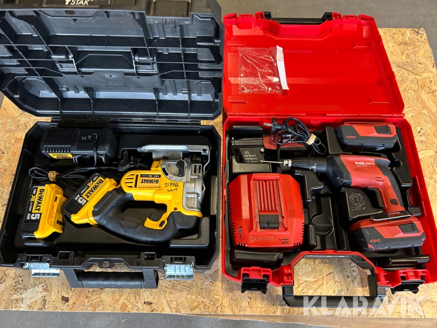 Skruvdragare 1 st, Skruvautomat 1 st, Sticksåg 1 st Hilti / Dewalt SD 5000-A22 / SD 5000-A22 / SD 5000-A22