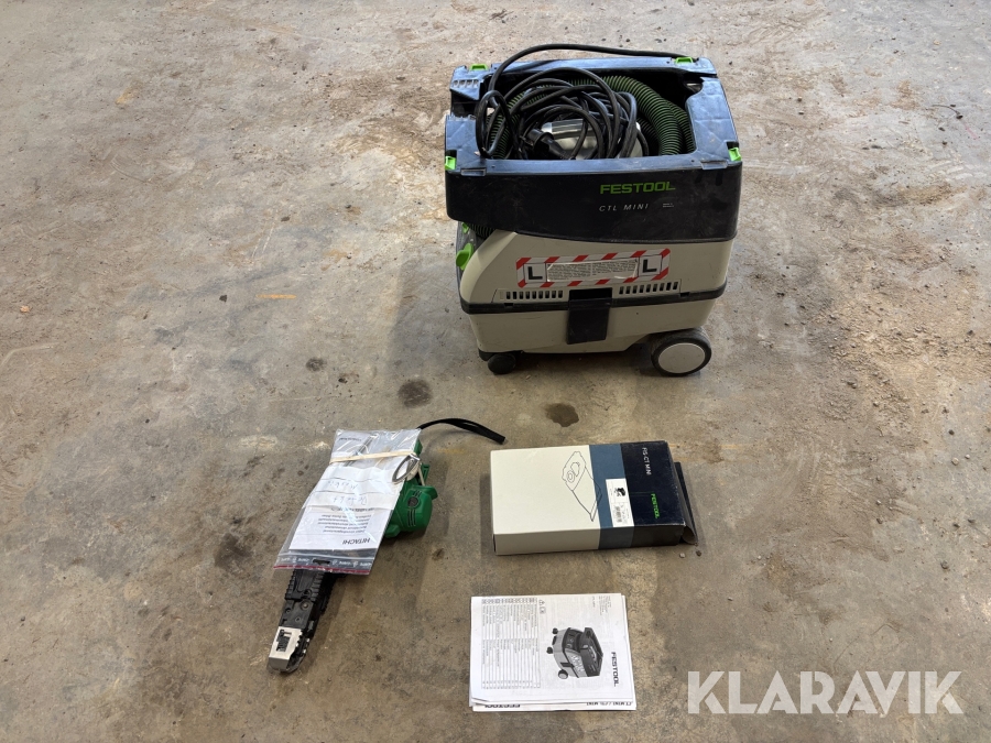 Dammsugare samt skruvautomat Festool/Hitachi CTL Mini/WF 18DSL