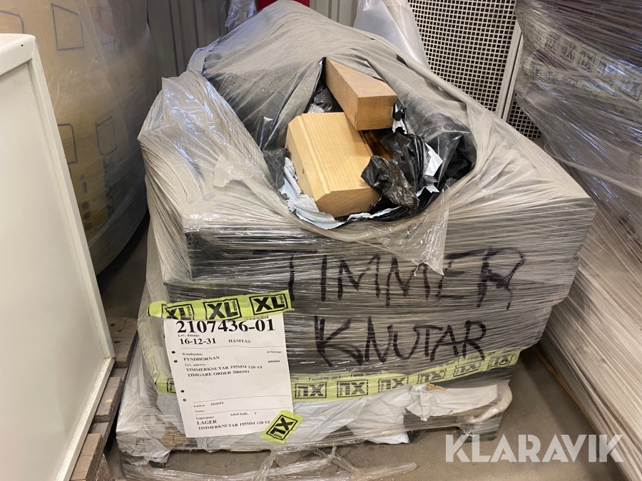 Timmerknutar 195mm 120st