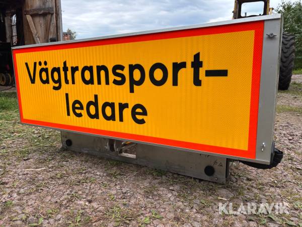 Takskylt med motor ACMP Vägtransportledare