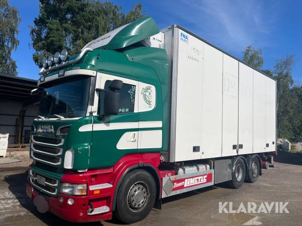 Lastbil Scania R560LB6X2*4MNA med skåp och bakgavellyft