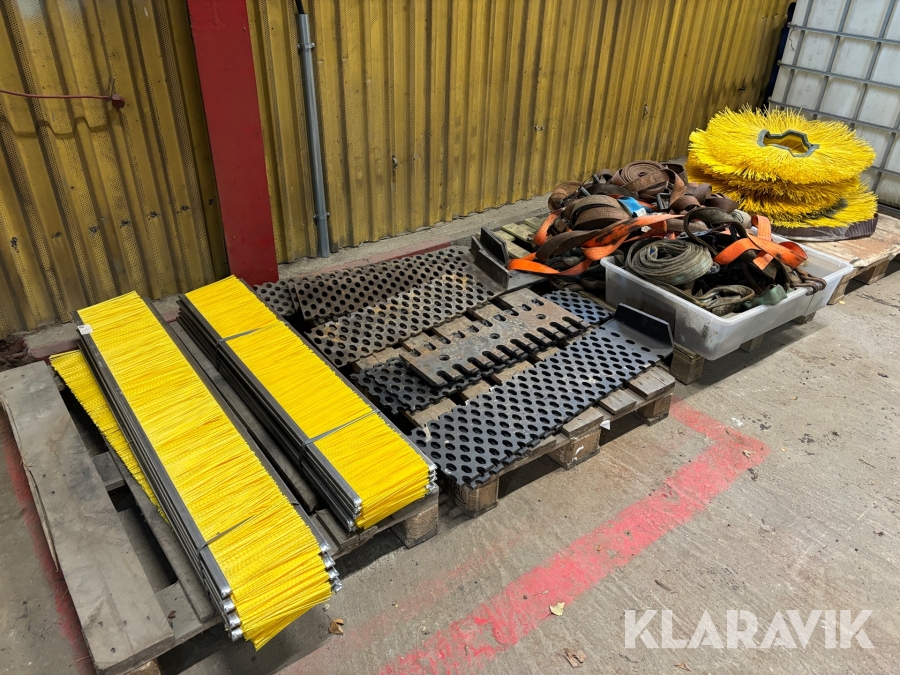 Entreprenadutrustning skär, borstar och spännband