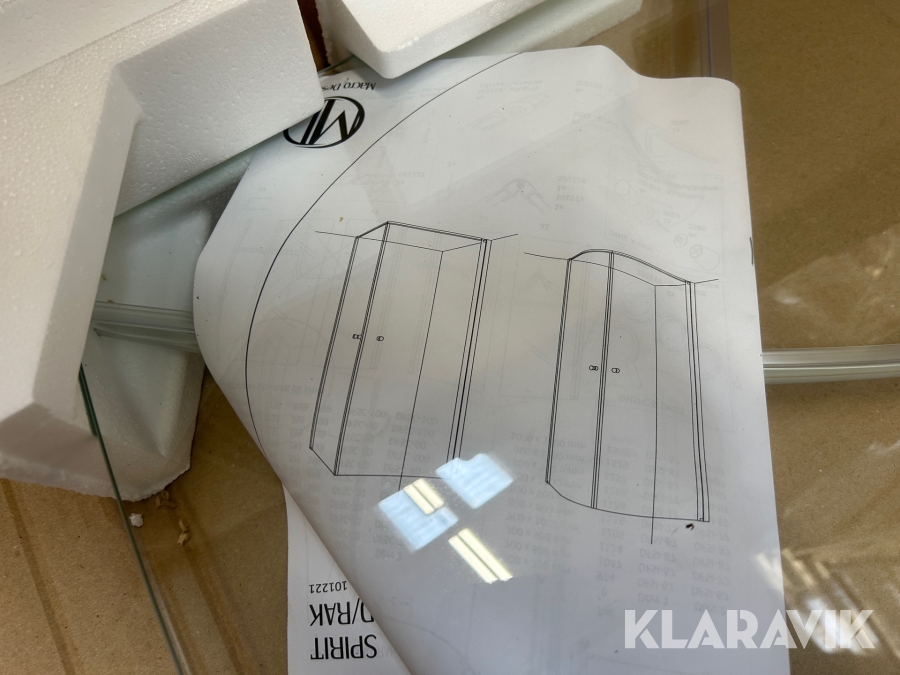 Duschdörrar Macro Design Spirit Rund Dörr 70 Ma Kl 2 st