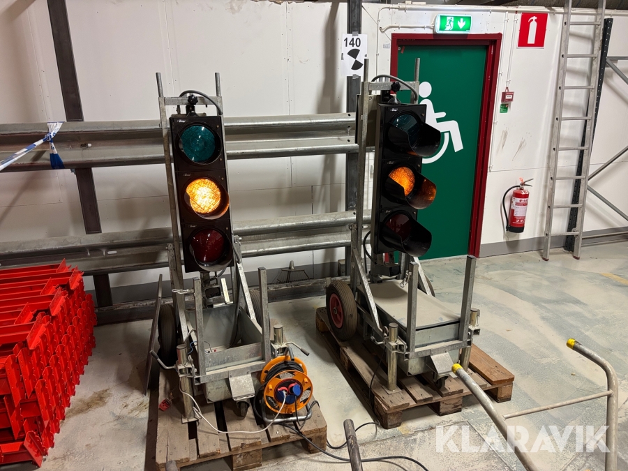 Portabla trafikljus Mega Trafic 2st