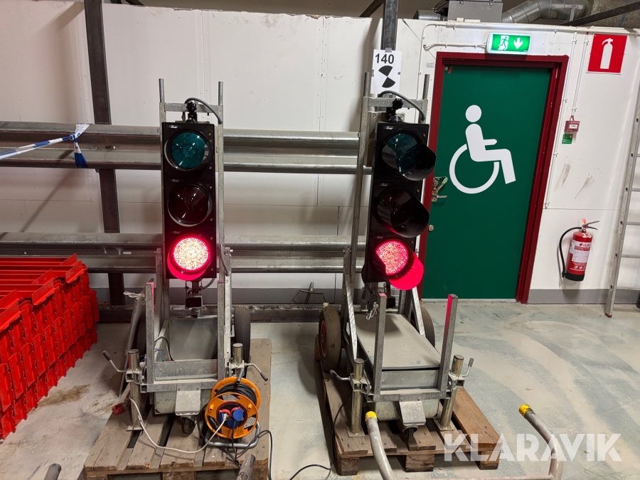 Portabla trafikljus Mega Trafic 2st