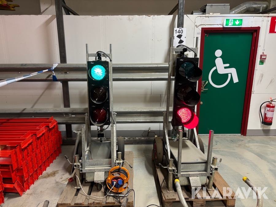 Portabla trafikljus Mega Trafic 2st