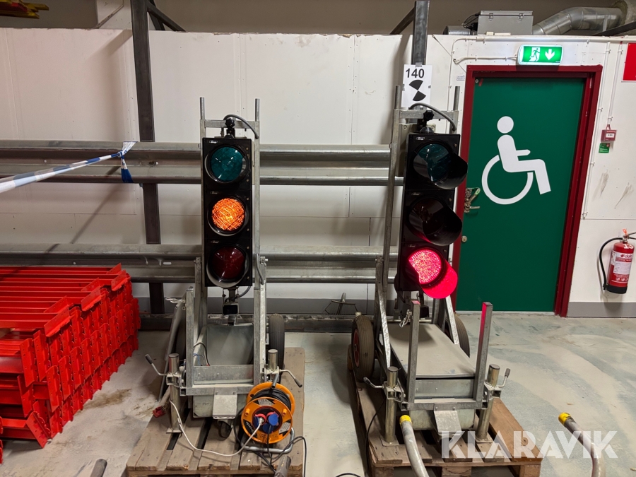 Portabla trafikljus Mega Trafic 2st