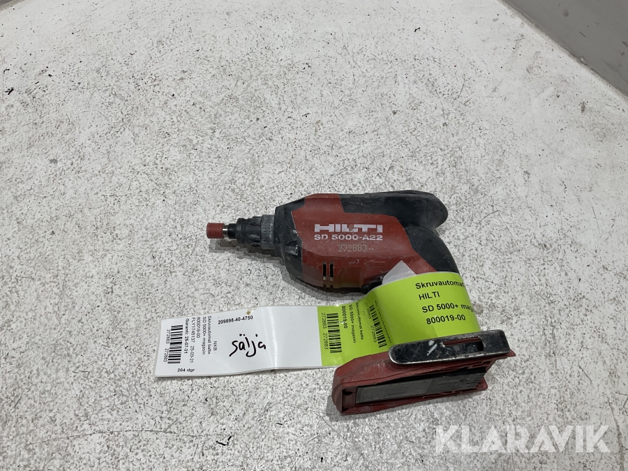 Skruvautomat batteri Hilti SD 5000 A22
