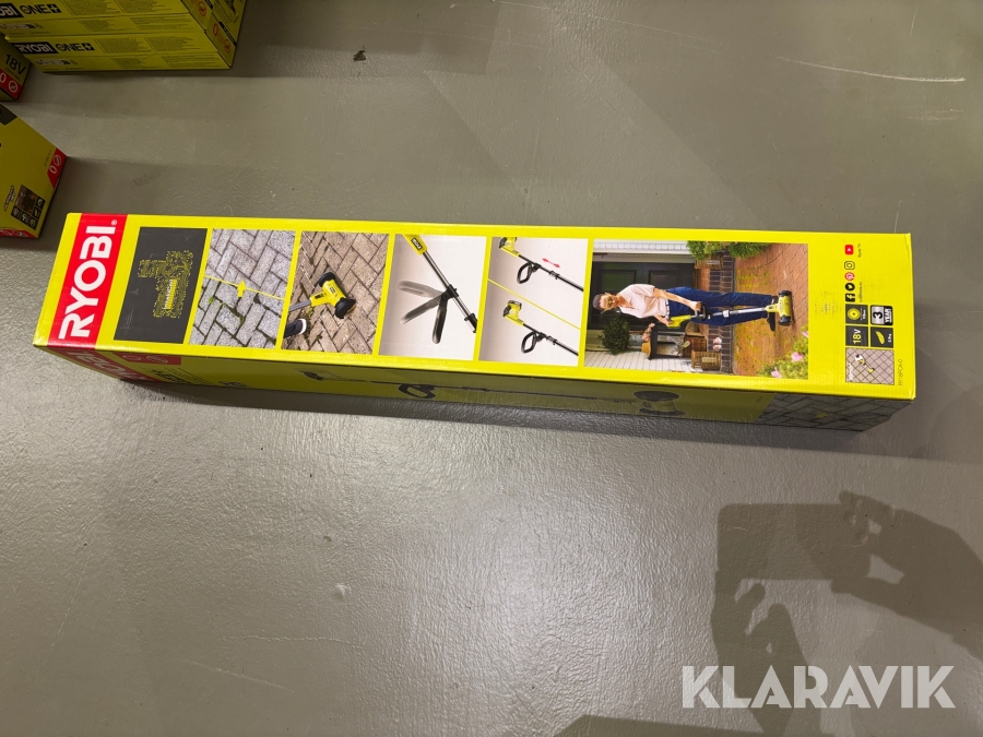 Uteplatsrengörare med stålborste Ryobi One+ 18v