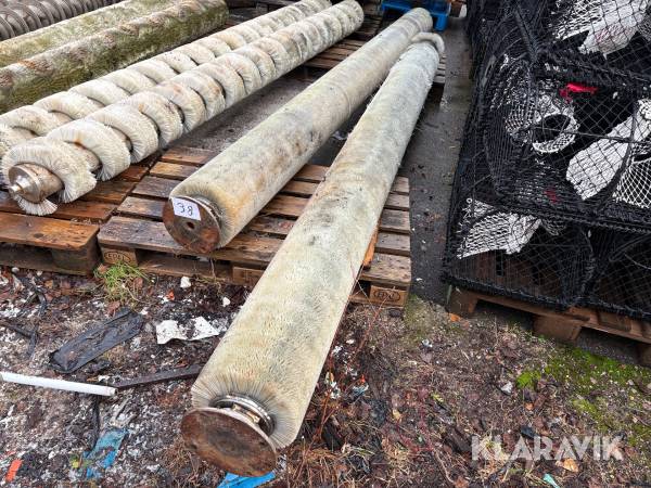 Borstar 2st, rostfritt stål